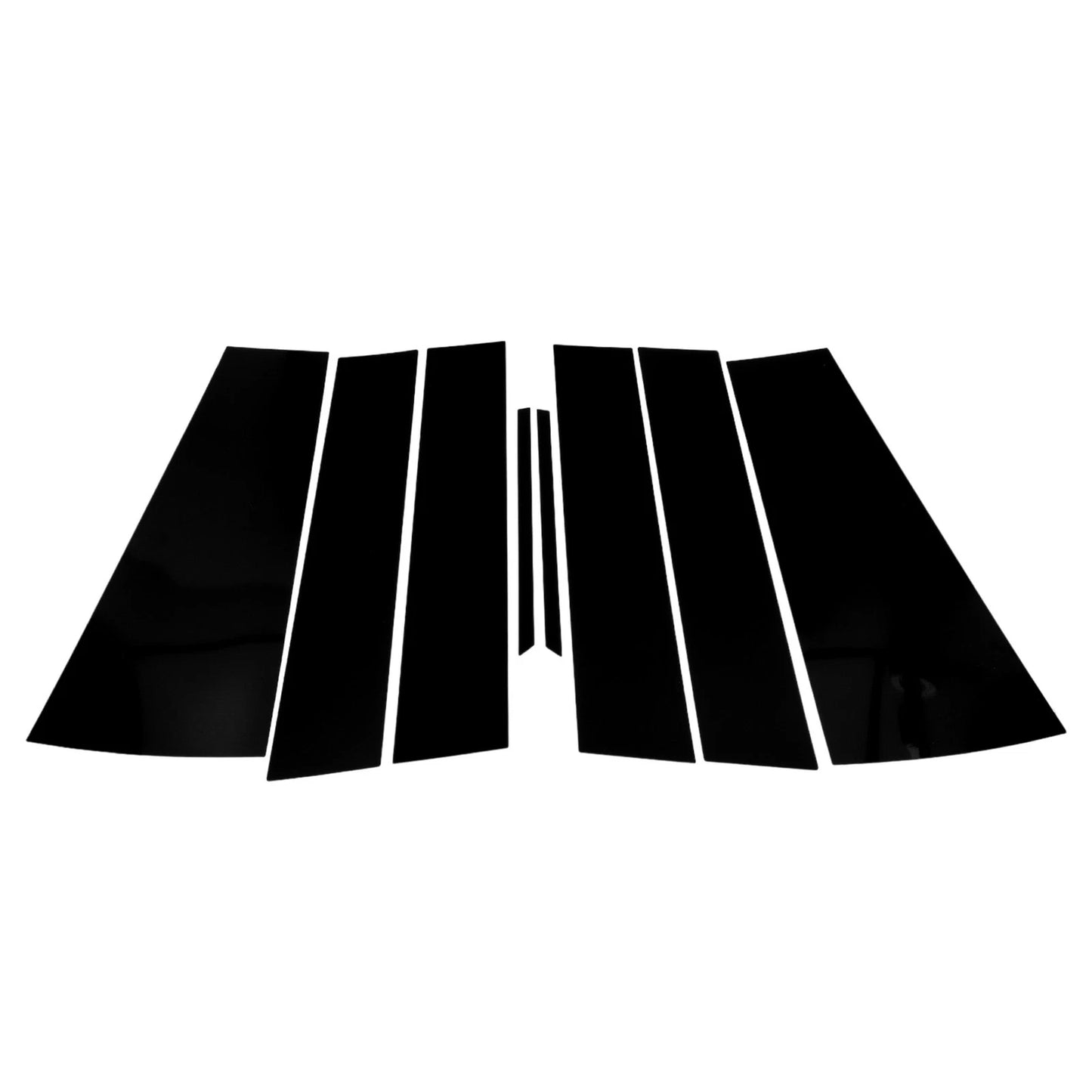 8 Pcs Door Pillar Window Trim for Honda Odyssey (2018–2023) Black