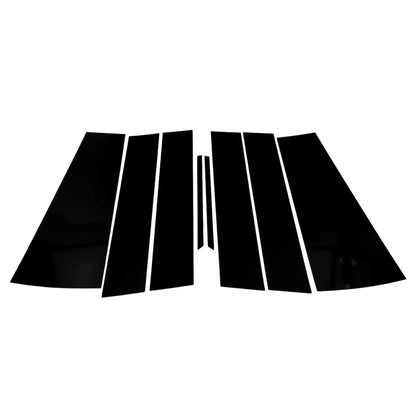 8 Pcs Door Pillar Window Trim for Honda Odyssey (2018–2023) Black