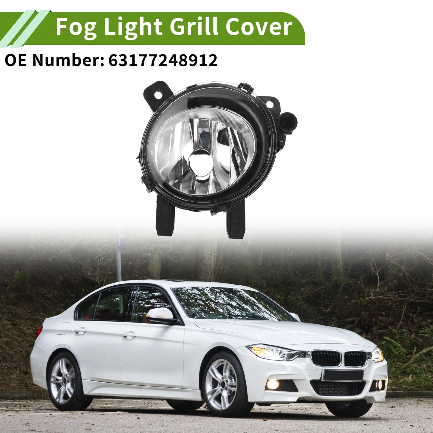 1 Pc Right Fog Light Grill for BMW 3 Series (2012–2015) No. 63177248912