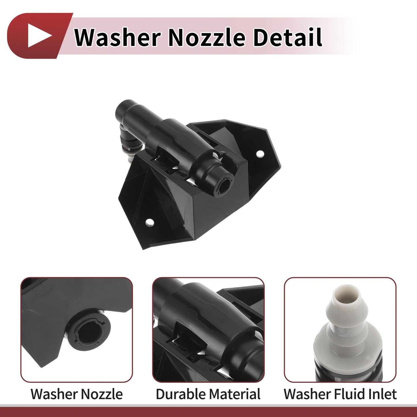 Front Passenger Side Headlight Washer Nozzle for KIA Sorento II (2009–2012) No. 986722P000