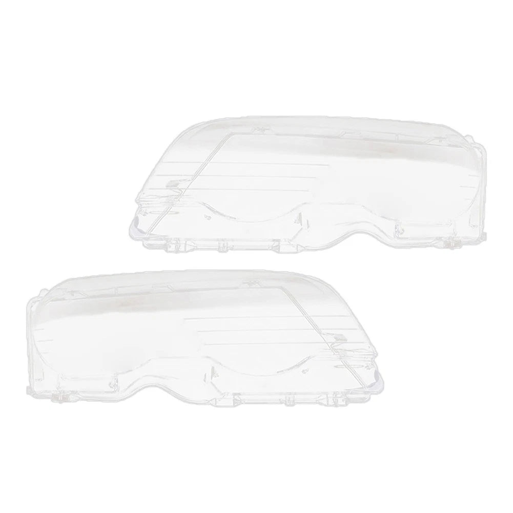 Set of 2 Front Headlight Lens Covers for BMW 3 Series E46 (1999–2023)