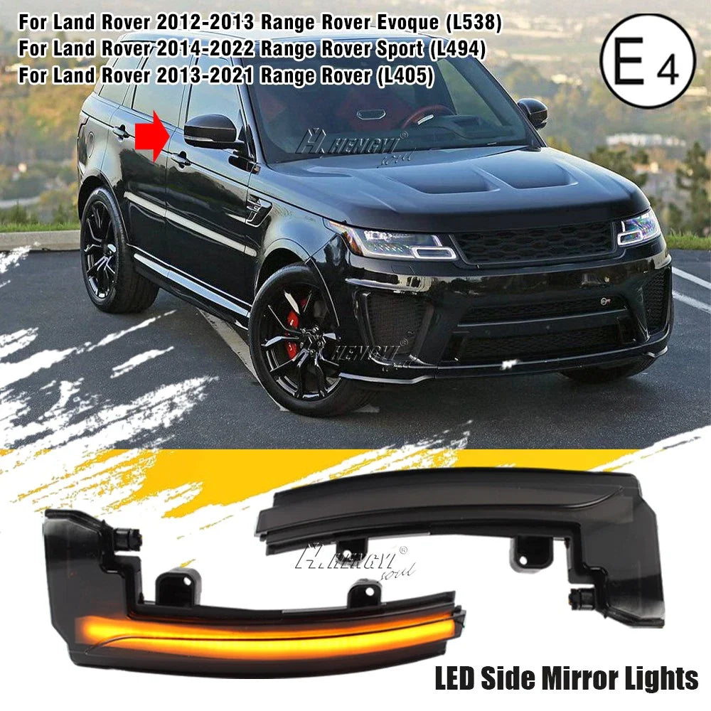 Amber Turn Signal LED Side Mirror Lamp for Range Rover (2013–2020)