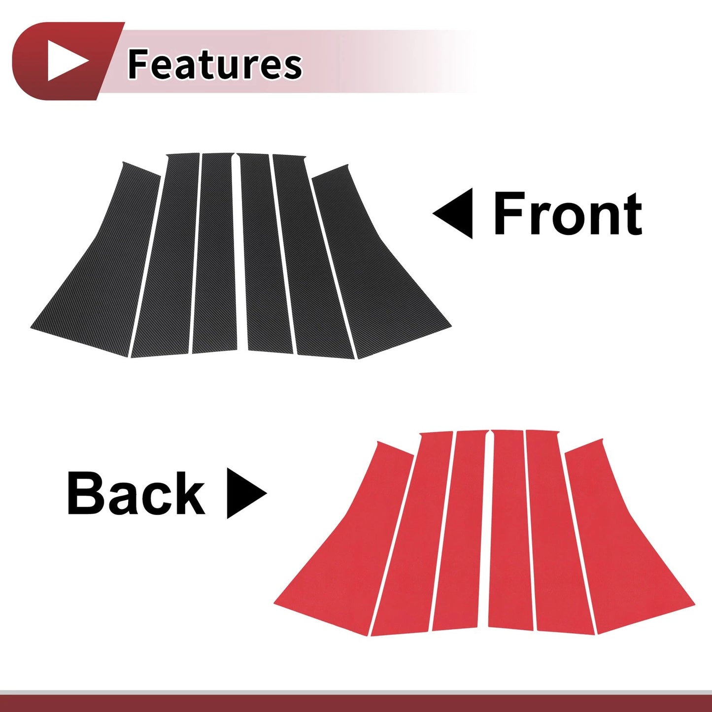 Door Pillar Window Trim for Mitsubishi Pajero Sport (2016–2023)