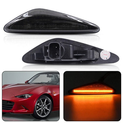 Smoke / 2x / Dynamic LED Side Indicator Light for Mazda MX-5 / Fiat 124 Spider