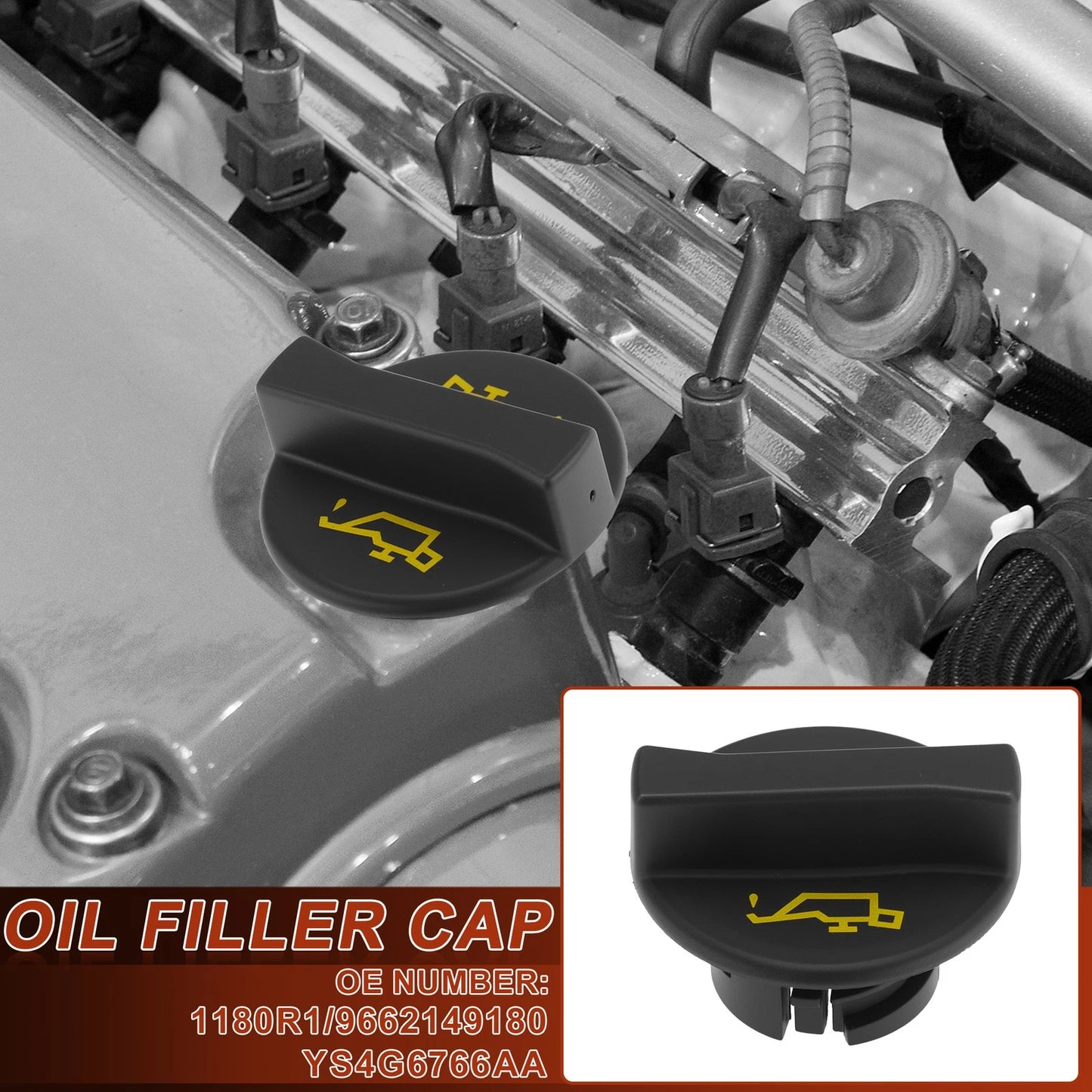 Oil Filler Cap for Ford C-Max (2007–2010) 1180R1