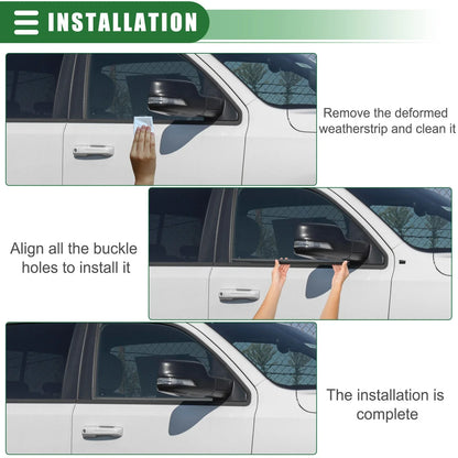 Front Right Door Window Belt Weatherstrip for Dodge Ram 1500 (2009-2010)