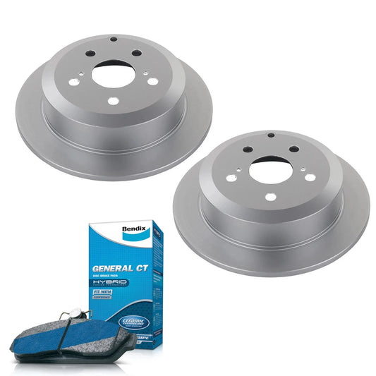 Set of Rear Brake Pads and Rotors for Toyota Camry (2012–2017)