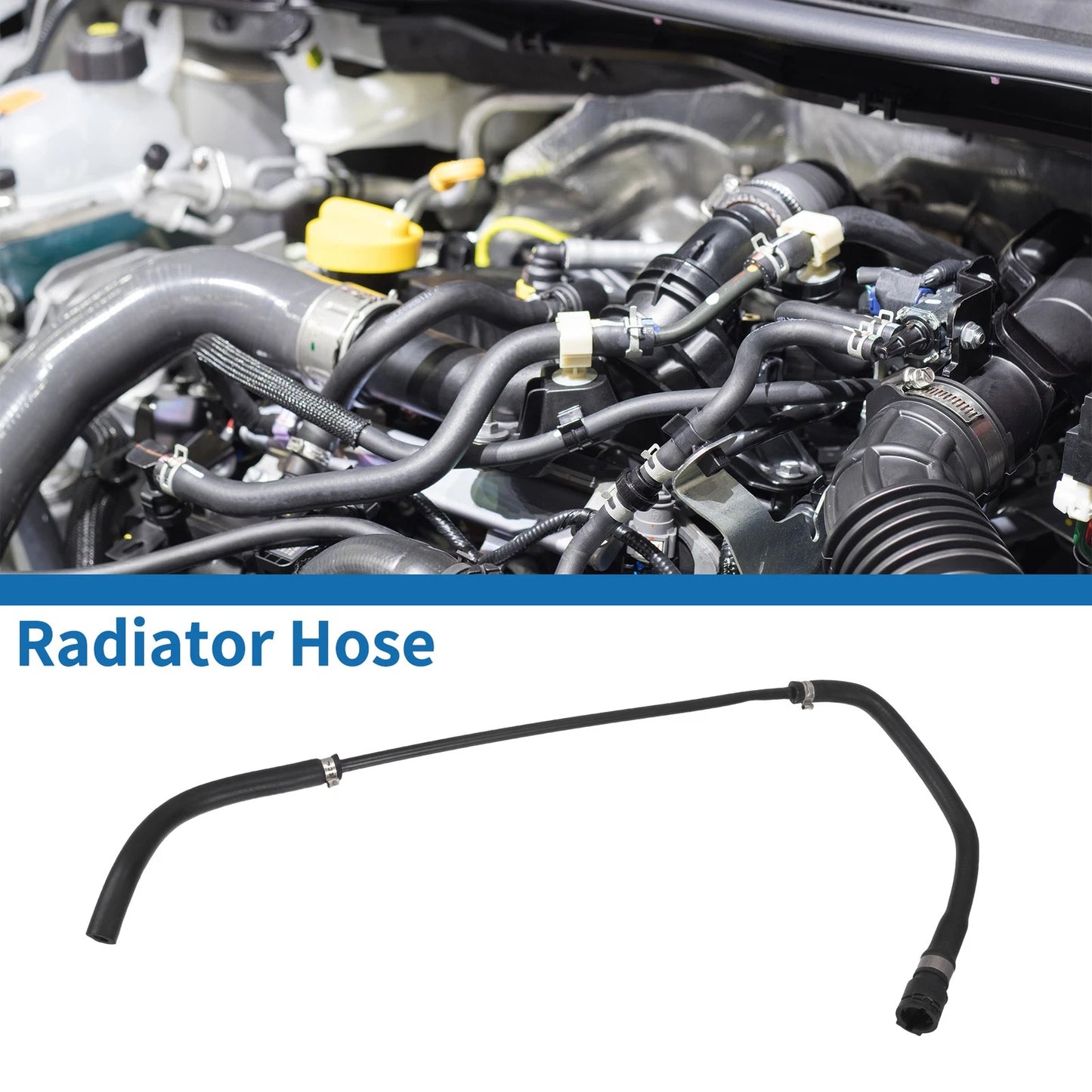 Radiator Hose for BMW Z4 3.0L (2009–2011) No. 17127585743, Black