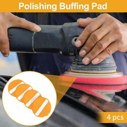 Set of 4 Polishing Buffing Pads for Auto (12.5cm)