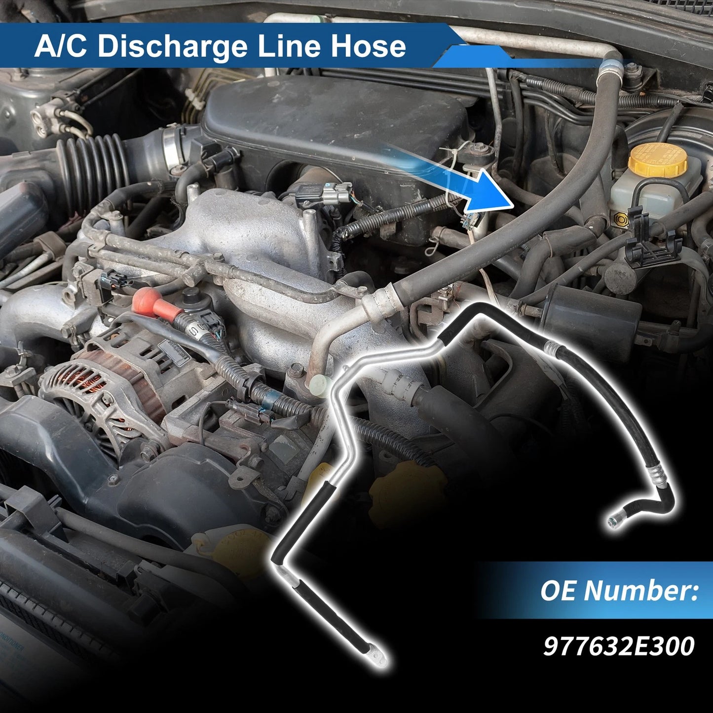 A/C Refrigerant Liquid Hose for Hyundai Tucson (2004–2009) No. 977632E300