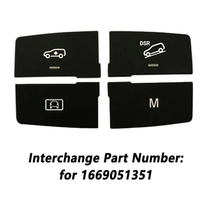 Set of 4 Center Switch Buttons for Mercedes Benz ML GL GLE GLS (2012–2020)