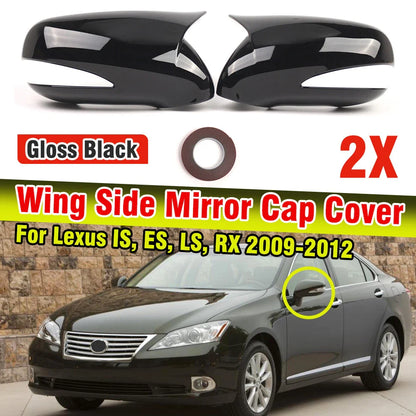 Gloss Black Rearview Mirror Cover for Lexus RX RX270 RX350 RX450 (2009–2014)