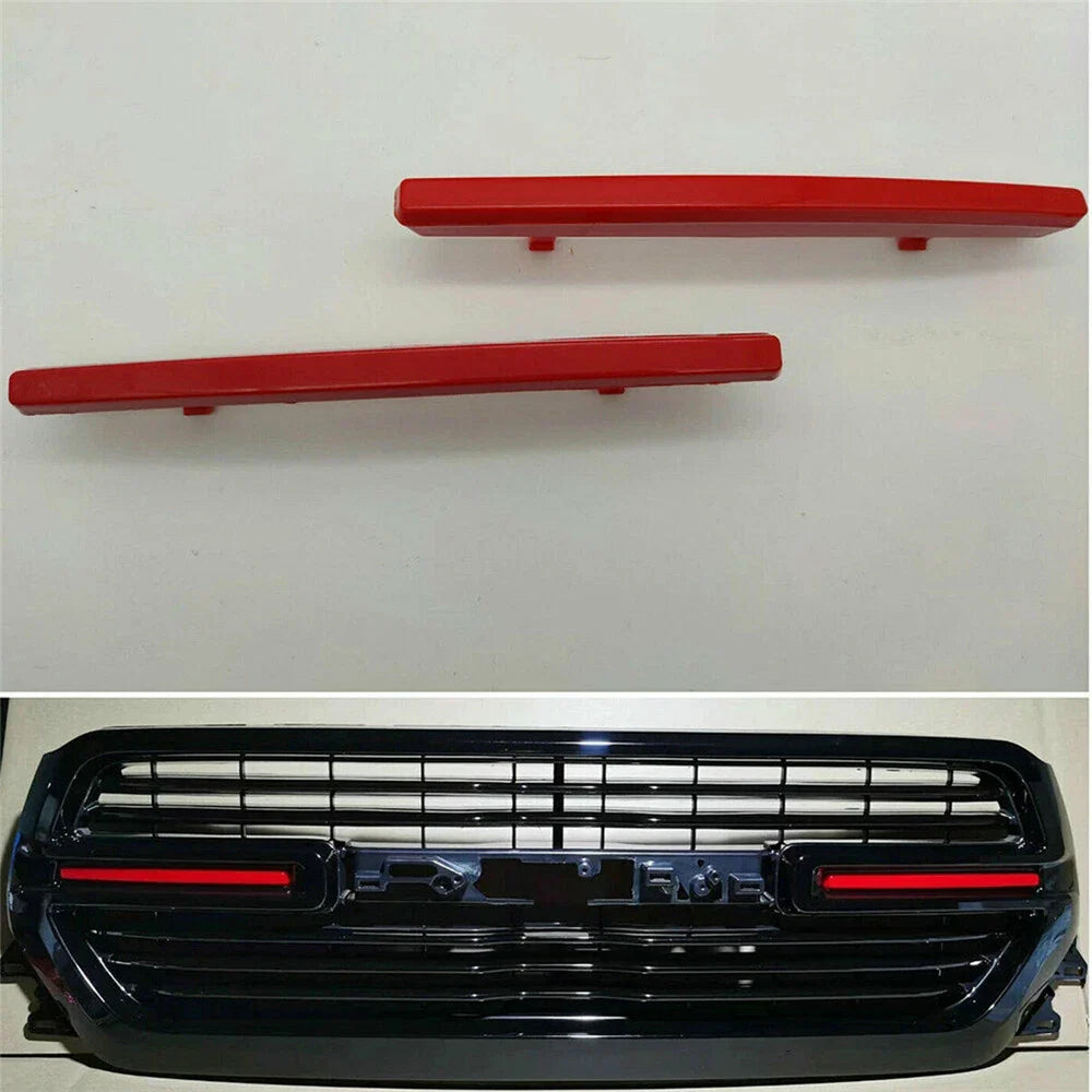 Front Grille Insert Cover Trims Red for Dodge Ram 1500 (2019-2021)