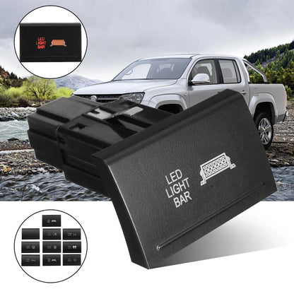 Top / Upper / Push Button Switch LED Work Rear Spot Reverse Light Bar for Amarok