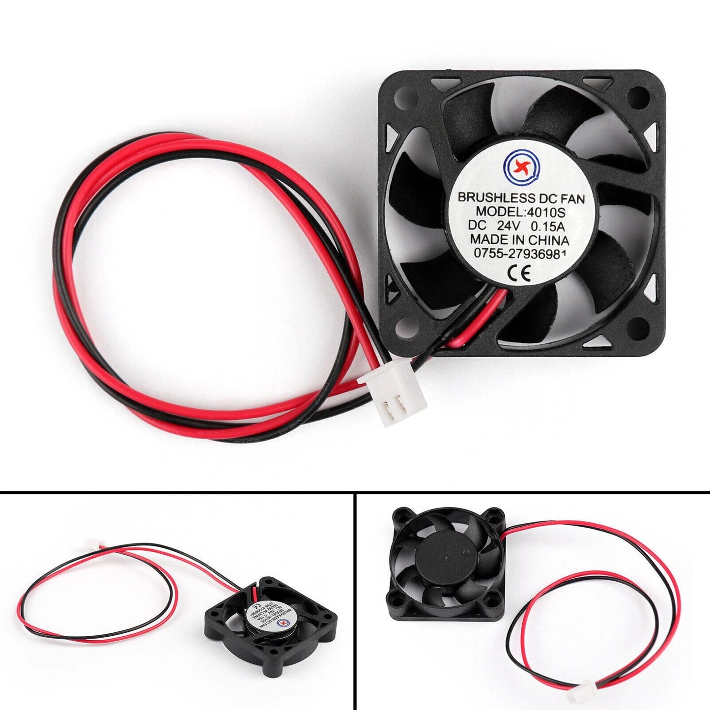 DC Brushless Cooling Fan 24V 4010s 40x40x10mm 0.15A 2Pin for Various Models