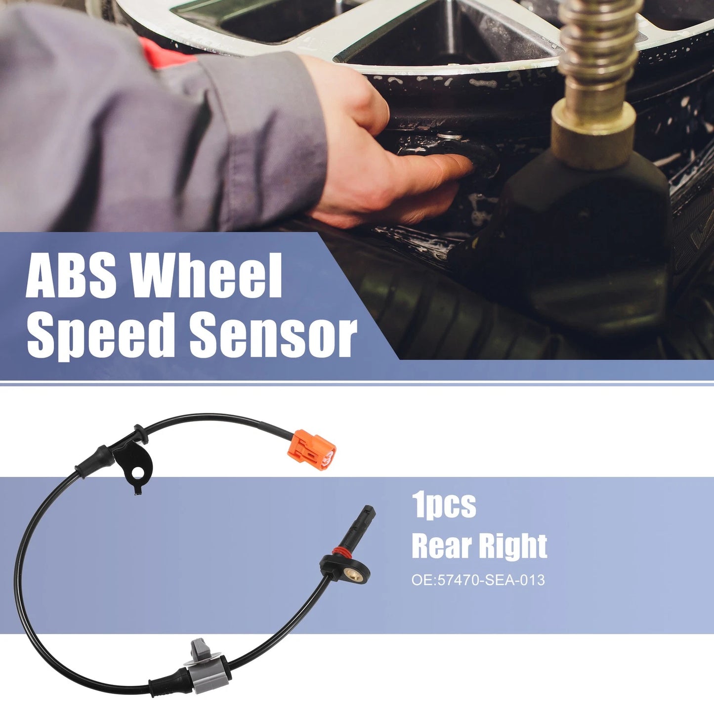 Rear Right ABS Wheel Speed Sensor No. 57470-SEA-013 for Honda Accord