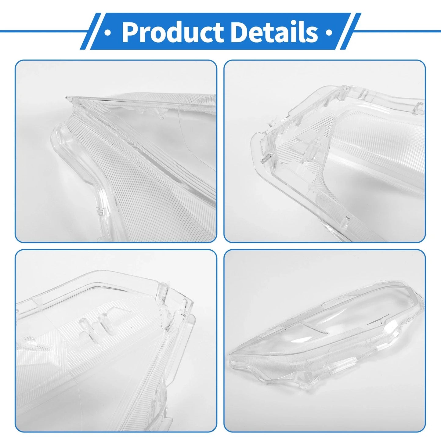 Car Front Right Headlight Lens Cover for Honda Civic (2016-2018)