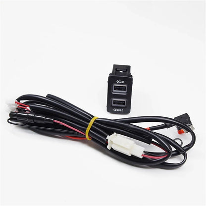 18W Dual-USB QC3.0 Fast Charger for Honda Fit, City, Civic, Acura (2016-2023)