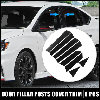 8 Pcs Door Cover Trim Pillar Stickers for Nissan Altima (2013–2018)