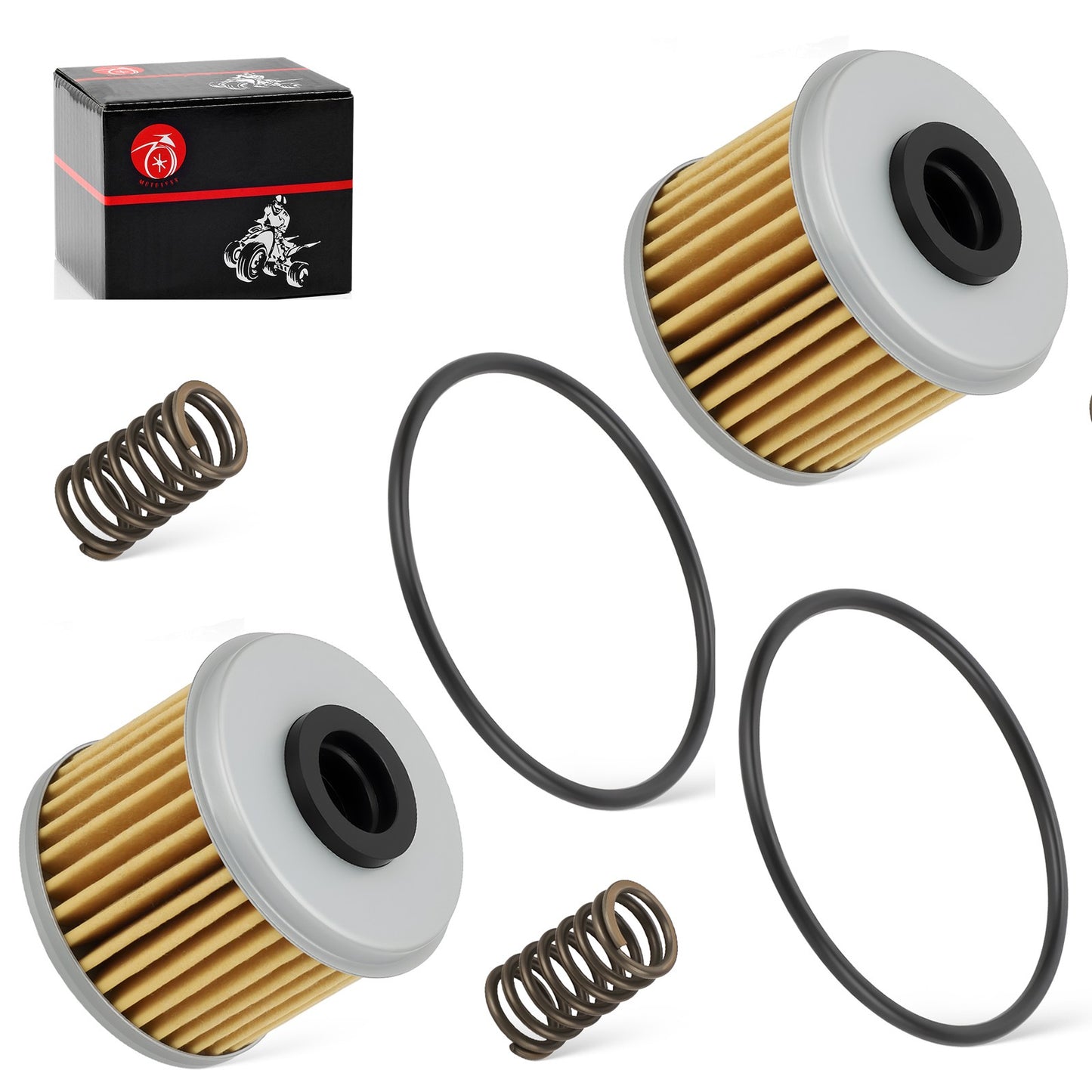 2X Oil Filter with O-Ring Kit for Honda CRF450L CRF450R-S CRF450RL (2002–2024)