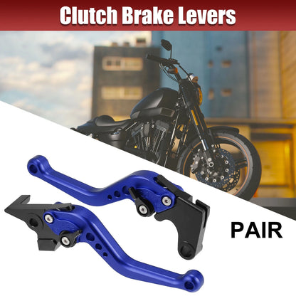 Pair CNC Brake Clutch Levers for Yamaha FZ6 Fazer (2004–2010) Blue
