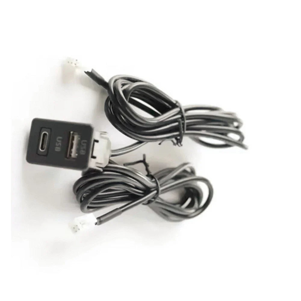 USB & TYPE-C Port Panel Interface Extension Cable Adapter for Navigation (N/A)