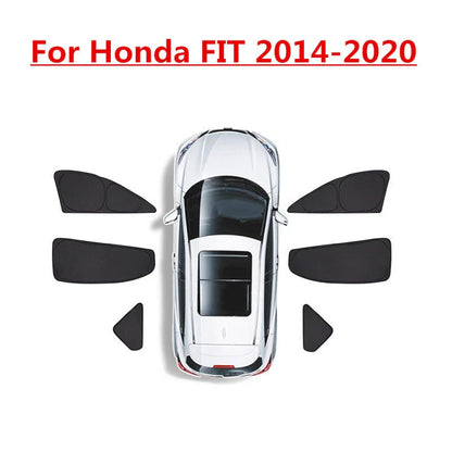 Side Window Sunshade Privacy Light Shade Blind for Honda FIT (2014–2020)