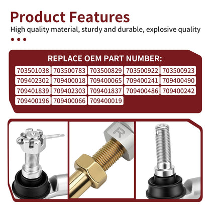 Set of 2 Tie Rod Ends for Can-Am Outlander 1000 850 800R 650 570 500 450