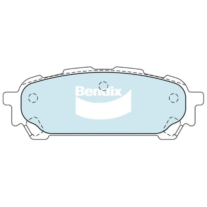 Set of 4 Bendix Rear Disc Brake Pads for Subaru Impreza (2003–2006)
