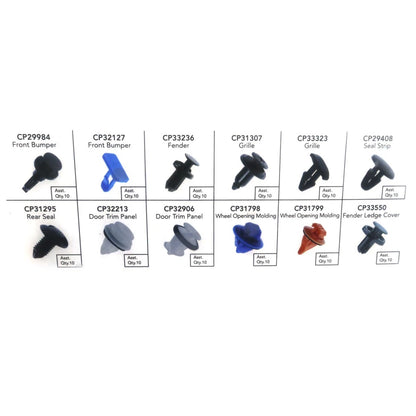 Set of 4 Bumper Grille Retainer Clips for Toyota Tacoma (2016–2023)
