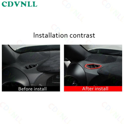 Red Carbon Fiber Dashboard Vent Trim for Subaru BRZ GR86 (2022–2024)