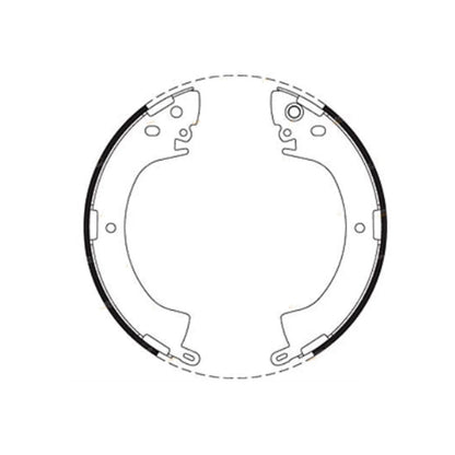 Rear Brake Shoes Set for Mitsubishi L200 Express MD (1984-1986)