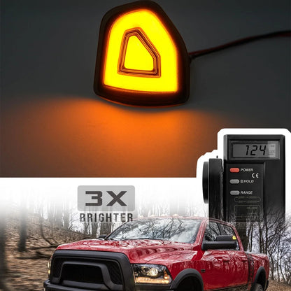 2x Smoke Lens Amber LED Turn Signal Lights for Dodge Ram (2009-2018)