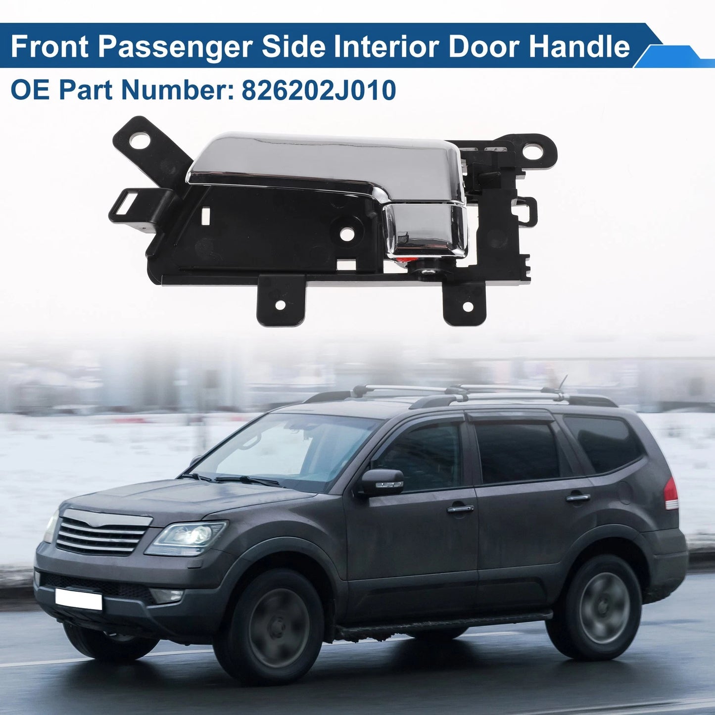 Front Driver Side Interior Door Handle for Kia Borrego (2007–2015) No. 826202J010