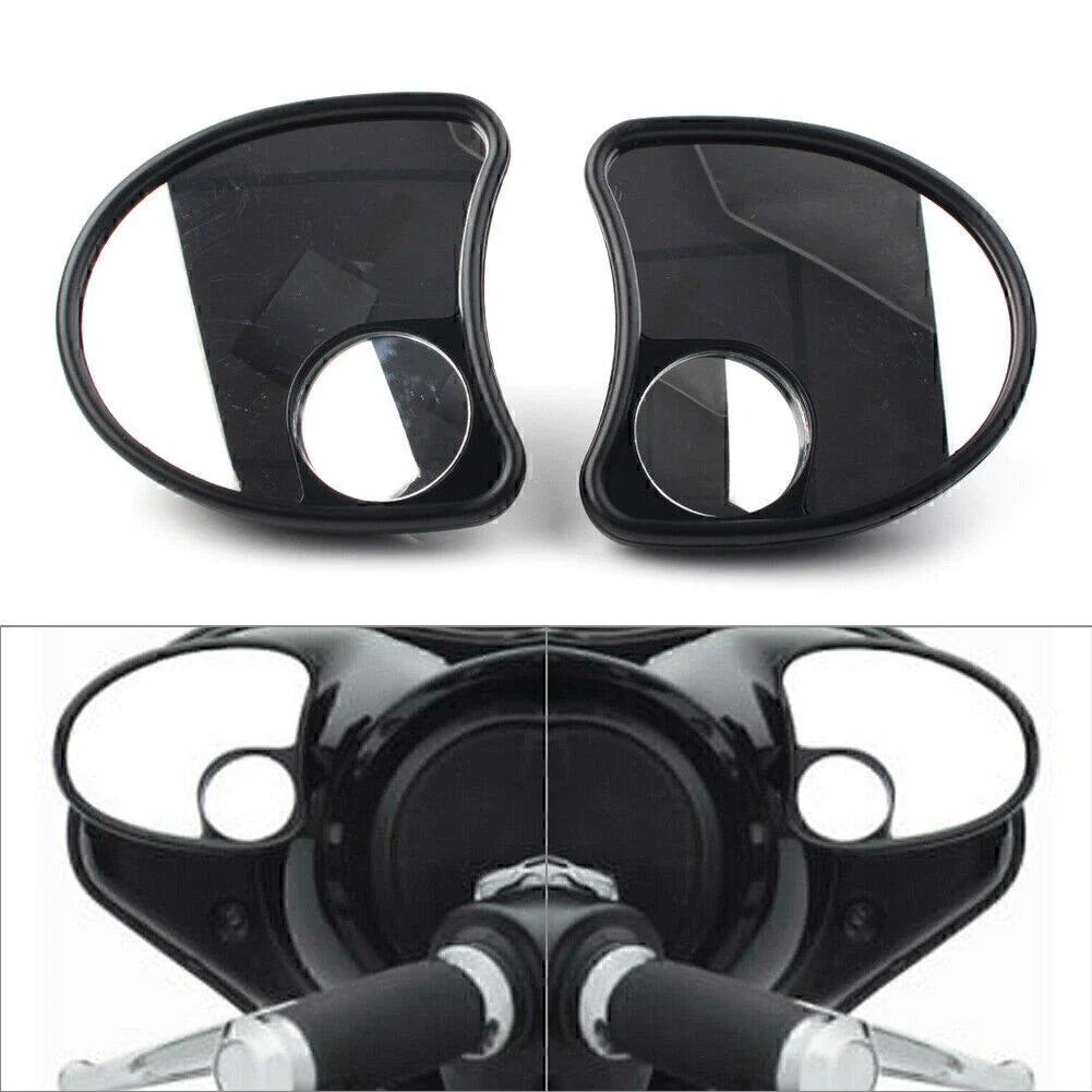 Fairing Mount Blind Spot Side Mirrors for Harley Batwing Touring (96-13)