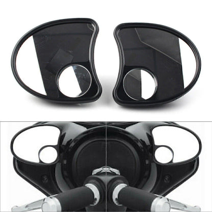 Fairing Mount Blind Spot Side Mirrors for Harley Batwing Touring (96-13)