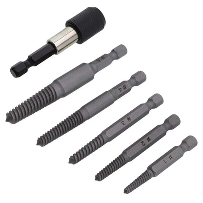 6 x Stud Screw Extractor Remover for Pipes Bolt Easy Out Tool