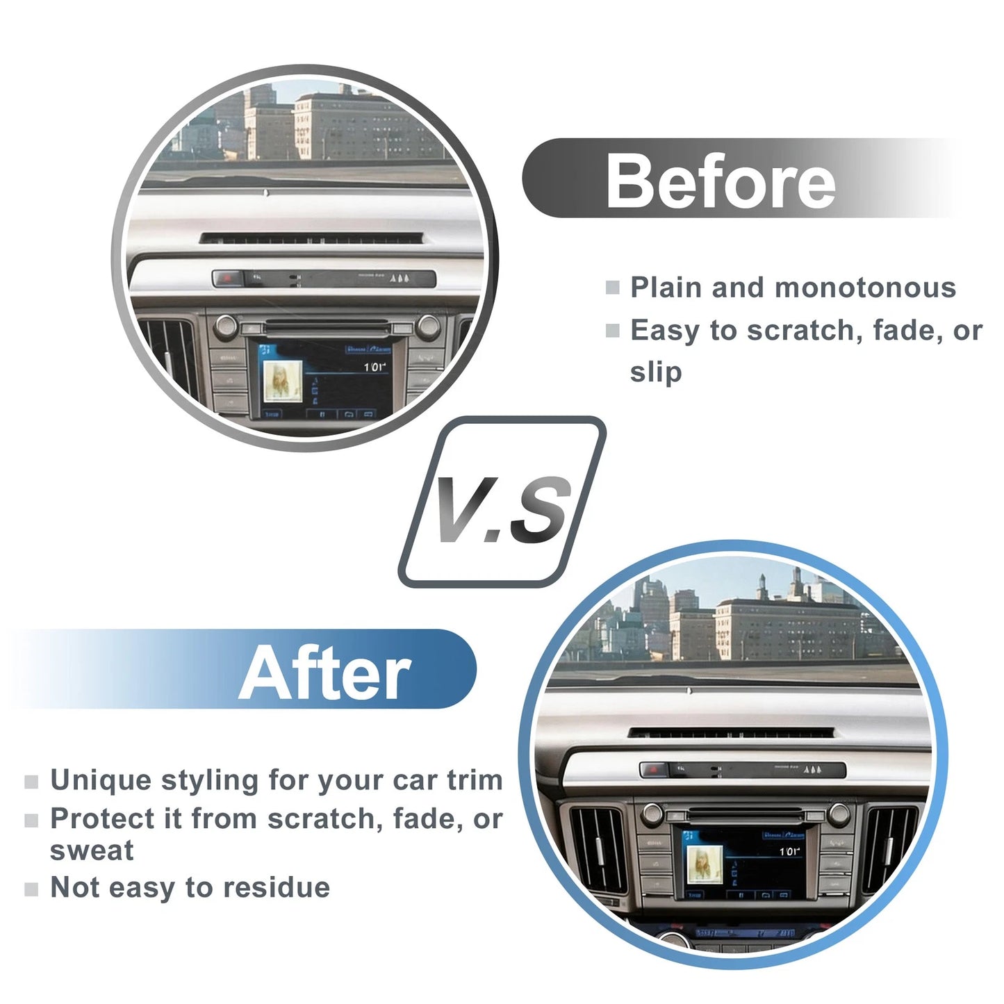 Air Condition Outlet Vent Trim Cover for Toyota Rav4 (2013–2018)
