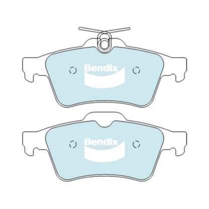 Set of 4 Bendix Rear Disc Brake Pads for Mazda 3 (2004–2014)