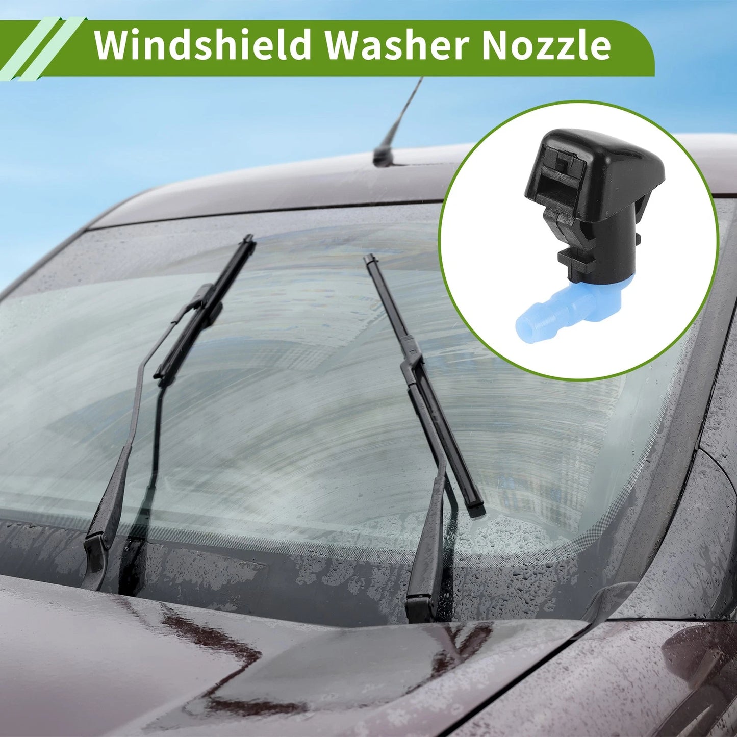 Windshield Washer Nozzle with Hose Connector for Ford (2013–2019) No.BT4Z17603A