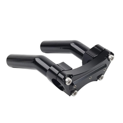 1.7" Handlebar Risers Top Clamp for Harley Dyna Softail Sportster (Chrome)