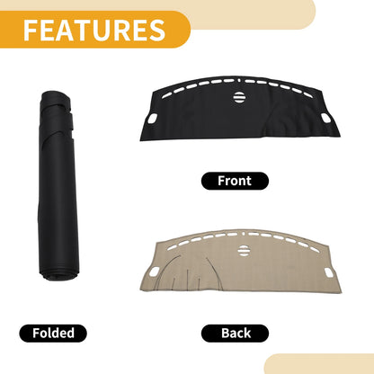 Dashboard Cover for Jaguar XF (2009–2015) Black Anti-Slip