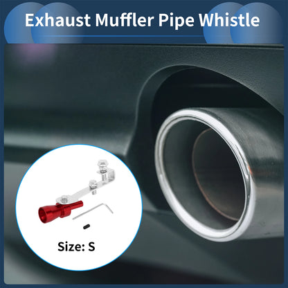 Turbo Sound Exhaust Muffler Pipe Whistle for Universal Fit (Set of 1)