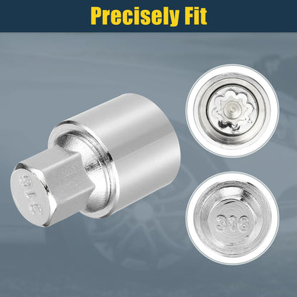 316 Wheel Lock Lug Nut Set with Protector Socket for Mercedes Benz
