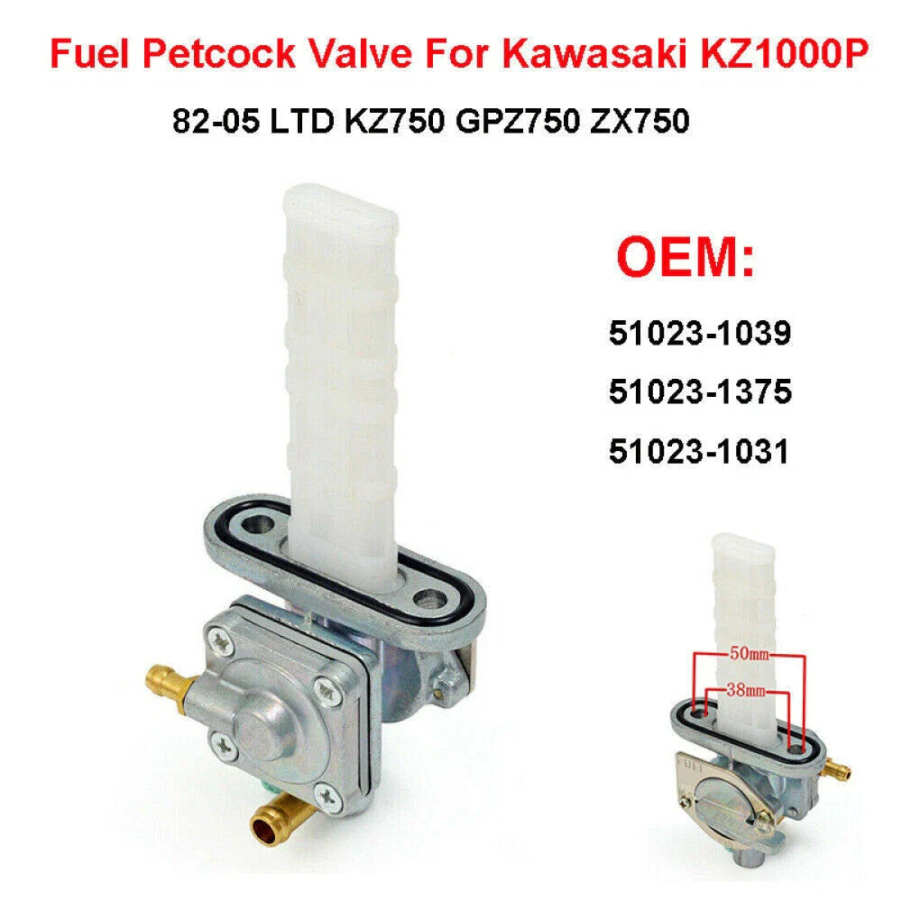 Fuel Petcock Valve for Kawasaki 1000 CSR KZ1000 1000 LTD KZ650 (1981–1993)
