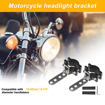Light Bar Mounting Bracket Set of 2 for Motorcycle (Universal)