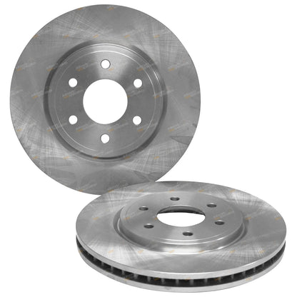 Front Disc Brake Rotors + Pads Set Navara D40 Ute 2wd 4x4 (2005-2012)