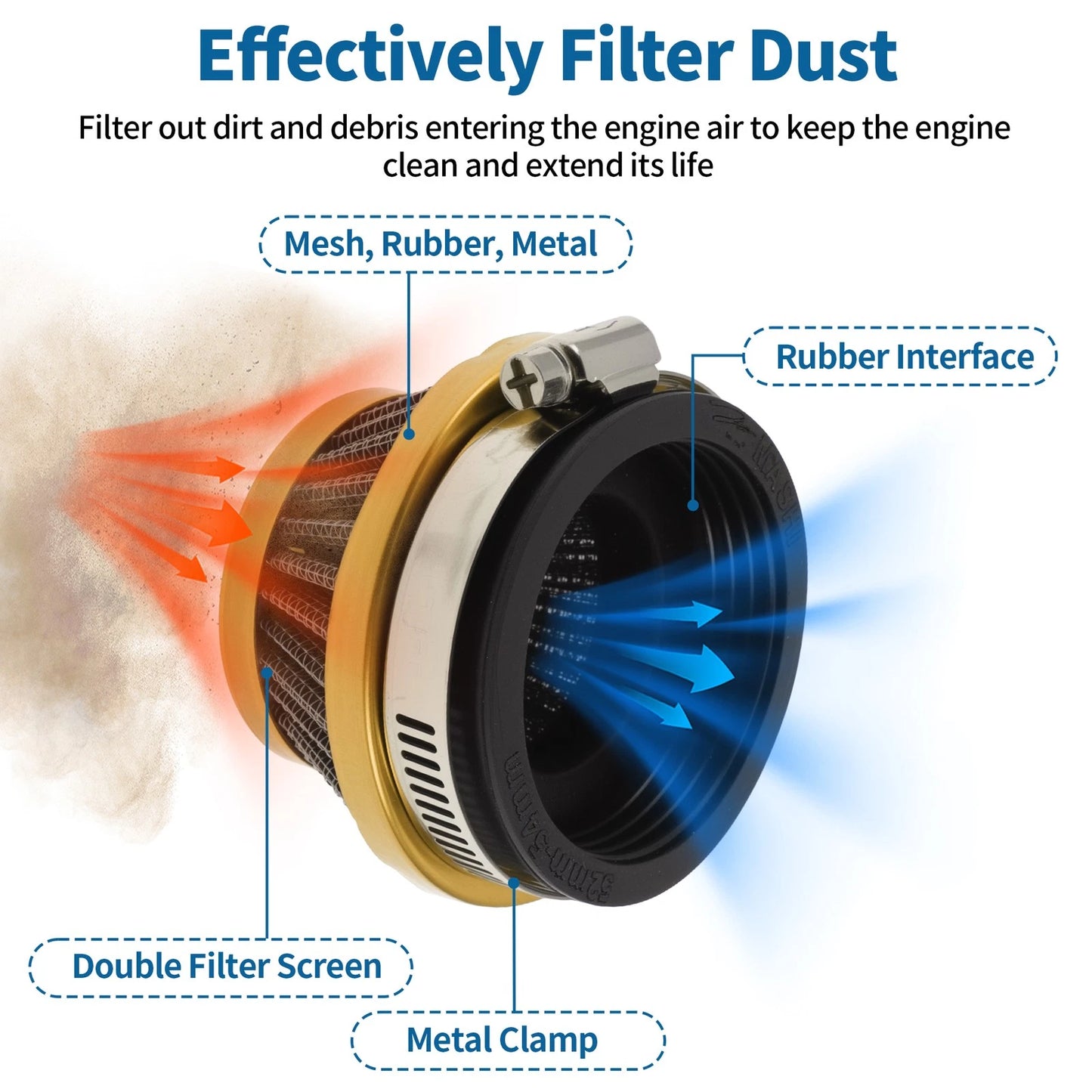 Air Filter for Motorcycle (54mm)