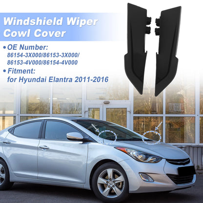 Set of 2 Windshield Cowl Replacements for Hyundai Elantra (2011–2016) 86154-3X000