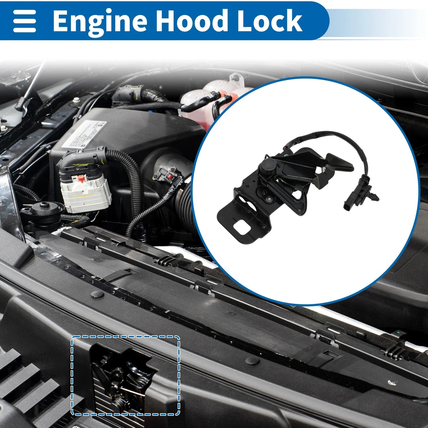 Hood Latch Assembly for Chevrolet Camaro (2019-2023) 1 x Pcs
